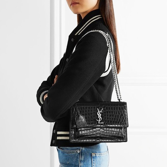 Saint Laurent Medium Monogram Sunset Leather Bag - Picture 8 of 8